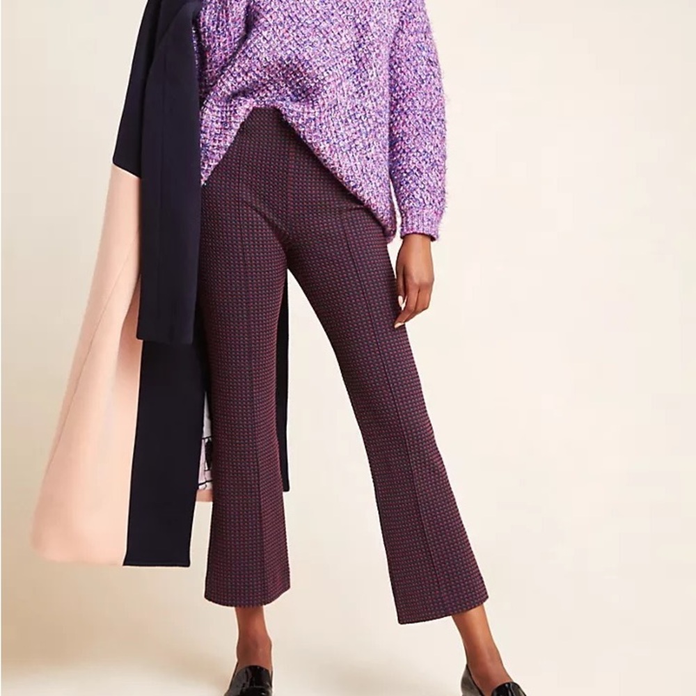 Anthropologie Essential Cropped Flare Pants